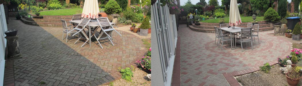 Patio Cleaning Project Before and After image